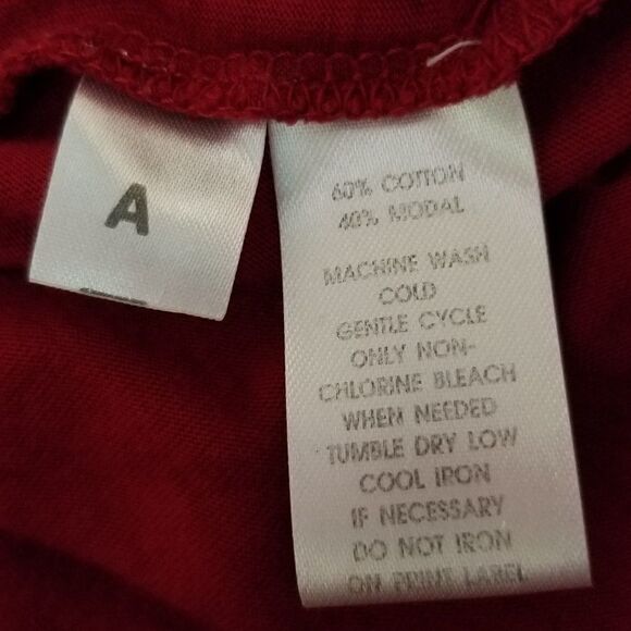 Ann Taylor Loft Red Long Sleeve Tee. Size XS - Picture 5 of 6
